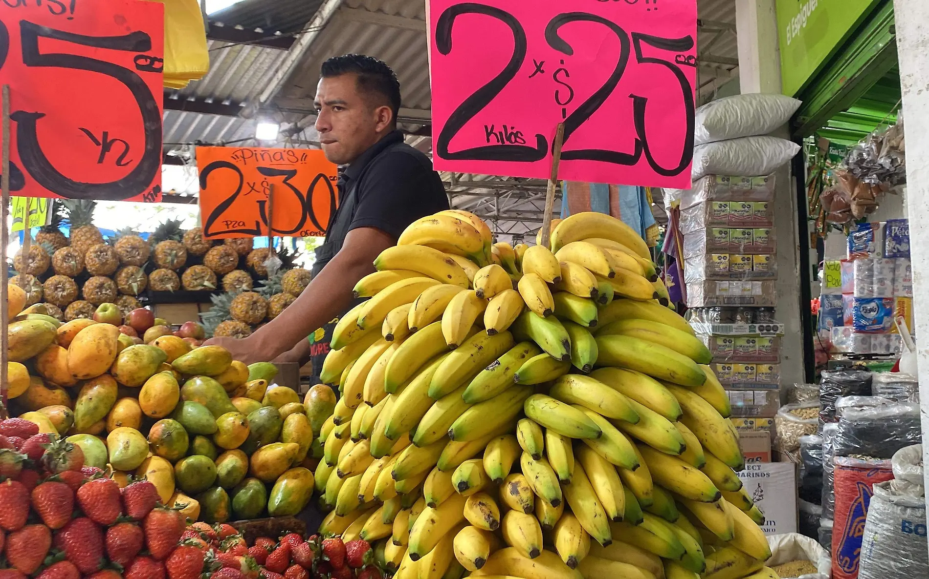 canasta platanos